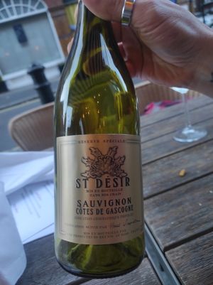 White wine at Plants by Deliciously Ella in London