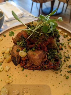 Fried 🍆 at Plants by Deliciously Ella in London