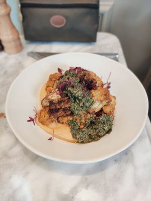 Spicy cauliflower at Plants by Deliciously Ella in London