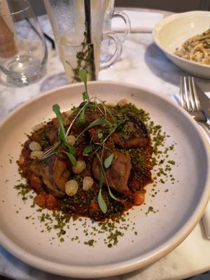 Crispy tempura aubergine at Plants by Deliciously Ella in London