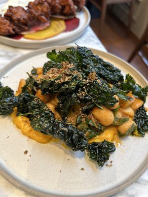 Butter beans and kale   at Plants by Deliciously Ella in London