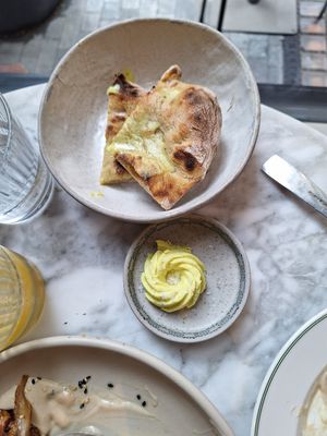 Flatbread at Plants by Deliciously Ella in London