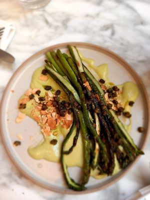 Asparagus at Plants by Deliciously Ella in London