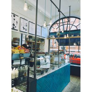 Very pretty cafe at Plants by Deliciously Ella in London