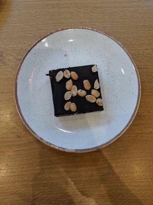 Chocolate brownie at Plants by Deliciously Ella in London