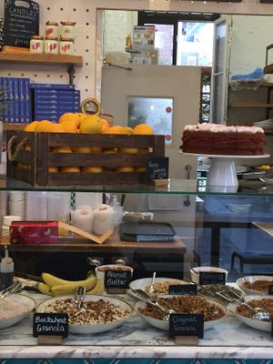 Display at Plants by Deliciously Ella in London