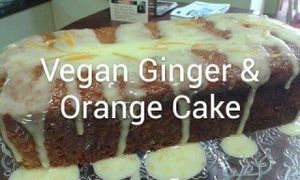 Vegan Ginger & Orange cake at Boo-Tea-Licious Tea Rooms in Paphos