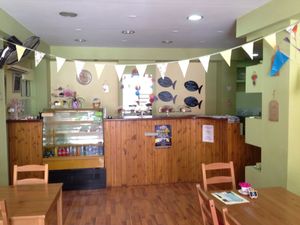 Head this way for cake!!  at Boo-Tea-Licious Tea Rooms in Paphos