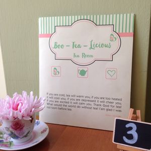 Boo-Tea-Licious ~ the name says it all!   at Boo-Tea-Licious Tea Rooms in Paphos