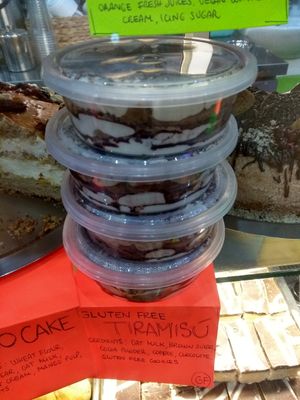 GF tiramisu by Dolce Vegan #Veganuary at HealthyWealthy in North London