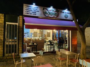 Exterior by night at Vía-Organica in Tenerife