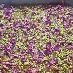 Shahana's Besan Helwa at Santosa Wellness Centre Cafe in Edinburgh