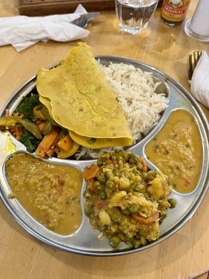 Thali   at Santosa Wellness Centre Cafe in Edinburgh