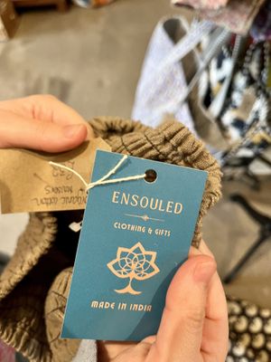 Well made clothing from India   at Santosa Wellness Centre Cafe in Edinburgh