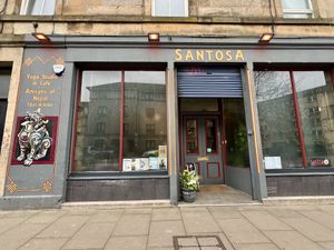 Exterior of the cafe   at Santosa Wellness Centre Cafe in Edinburgh