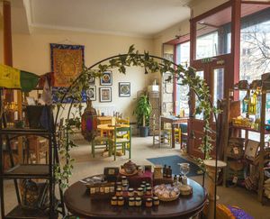 Santosa, shop and cafe at Santosa Wellness Centre Cafe in Edinburgh