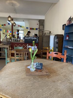 Chilled at Santosa Wellness Centre Cafe in Edinburgh