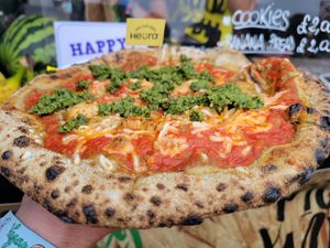 Veggie pizza at Picky Wops in South West London