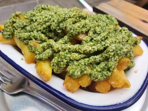 Pesto fries at Picky Wops in South West London