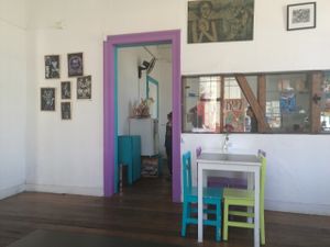 Inside at La Morada Alegre in Valparaiso