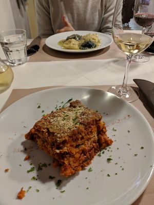 Lasagna at La Tecia Vegana in Venice