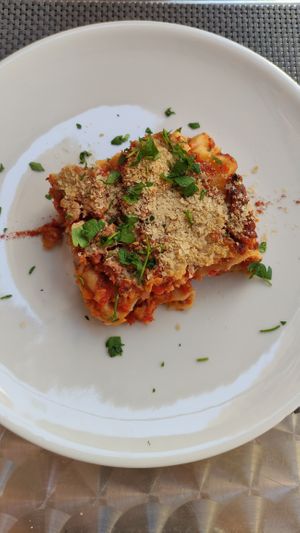 Lasagna at La Tecia Vegana in Venice