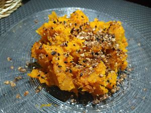 Contorno de zucca (calabaza) at La Tecia Vegana in Venice