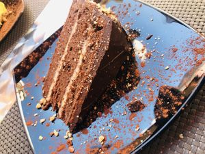 Torta nocciola chocolate  at La Tecia Vegana in Venice