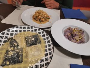 Ravioli, gnocchi, and Thai noodles at La Tecia Vegana in Venice