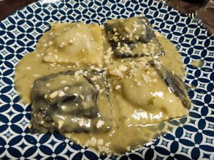 Ravioli at La Tecia Vegana in Venice