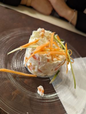 Russian salad at La Tecia Vegana in Venice