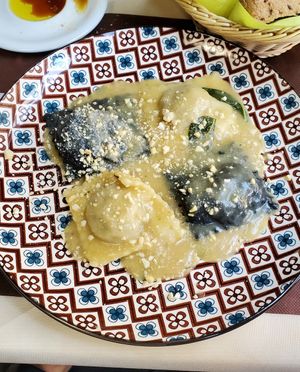 Ravioli at La Tecia Vegana in Venice