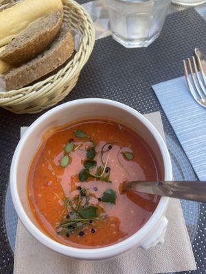 Gazpacho   at La Tecia Vegana in Venice