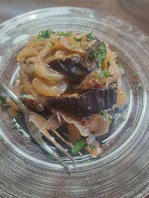 Aubergine Starter at La Tecia Vegana in Venice