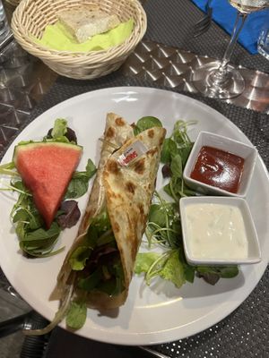 Wrap con seitan guacamole   at La Tecia Vegana in Venice