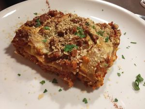 Lasagna with Seitan  at La Tecia Vegana in Venice