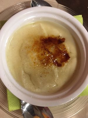 Crème brûlée  at La Tecia Vegana in Venice