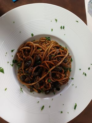 Spaghetti at La Tecia Vegana in Venice
