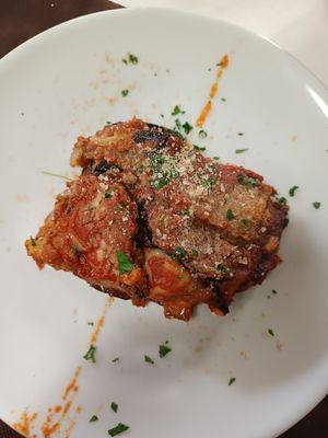 Parmiggiana at La Tecia Vegana in Venice