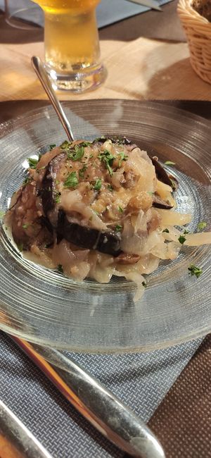 Eggplant at La Tecia Vegana in Venice