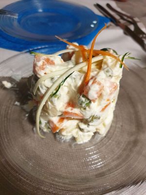 Russian salad at La Tecia Vegana in Venice