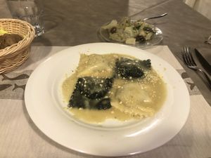 Ravioli  at La Tecia Vegana in Venice