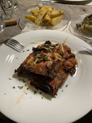 Eggplant Parm  at La Tecia Vegana in Venice