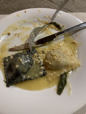 vegan ravioli   at La Tecia Vegana in Venice