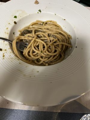 Venetian pasta   at La Tecia Vegana in Venice