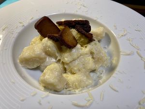 gnocchi  at La Tecia Vegana in Venice