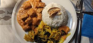 Rice with Tempeh at La Tecia Vegana in Venice