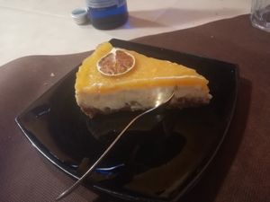 Cheesecake at La Tecia Vegana in Venice