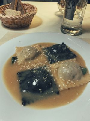 Ravioli   at La Tecia Vegana in Venice