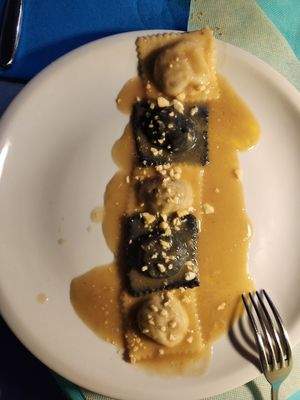 Ravioli at La Tecia Vegana in Venice